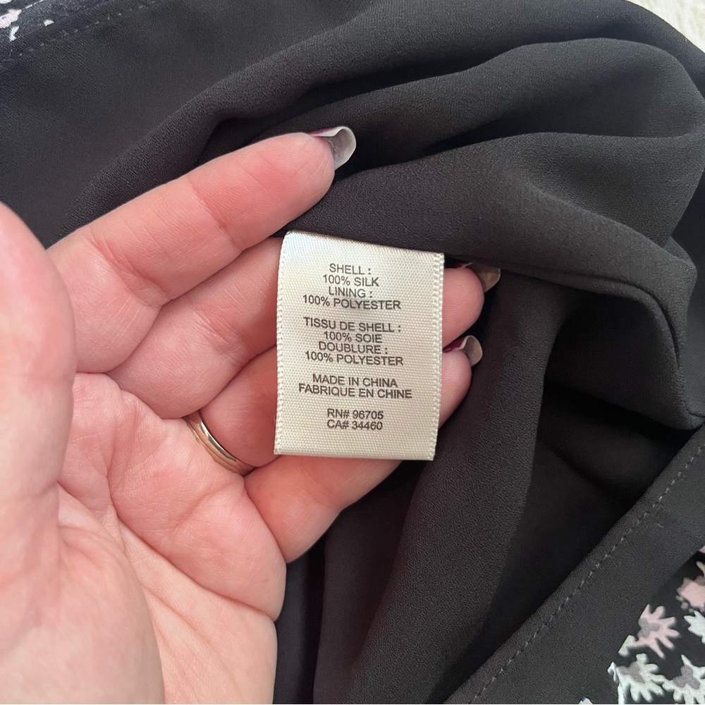 Rebecca Taylor floral silk drawstring waist mini dress - Picture 8 of 9